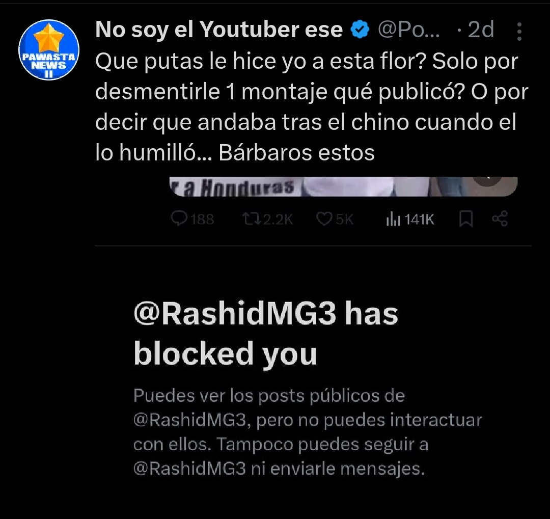 Que ya no son amiguis dice LadyOvarios <a href="/RashidMG3/">Rashid Mejía</a>