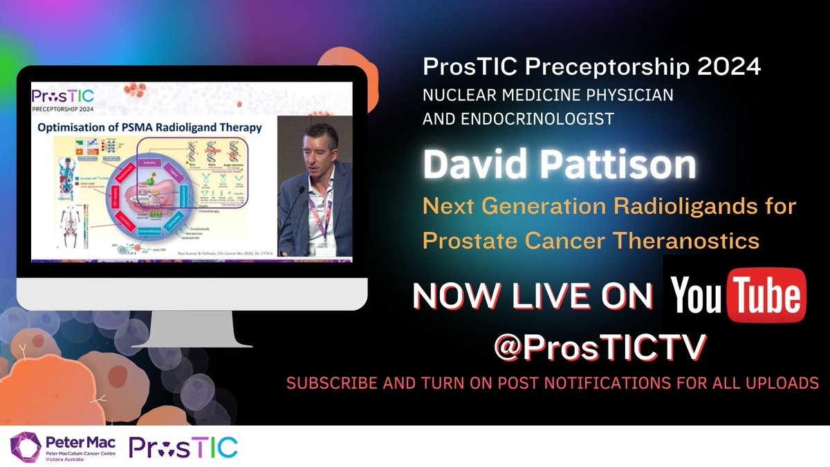 pros_tic's tweet photo. @DrDavePattison is dual trained in Endocrinology and Nuclear Medicine. His research combines both of his specialities and allows him to explore new radioligands in various cancer types including #prostatecancer. Watch his #ProsTIC24 talk here: https://t.co/udvWtNJ9Fd 💉🧪 https://t.co/DaqnMTJ71v