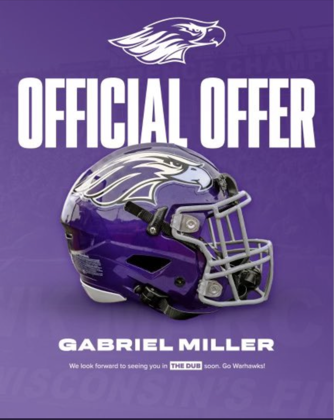 Gabriel Miller (@gabe_l_miller) on Twitter photo #AGTG After a great conversation with Coach Shields, I am thankful to receive an offer from <a href="/WarhawkFootball/">Warhawk Football</a> #AGTG After a great conversation with Coach Shields, I am thankful to receive an offer from <a href="/WarhawkFootball/">Warhawk Football</a>