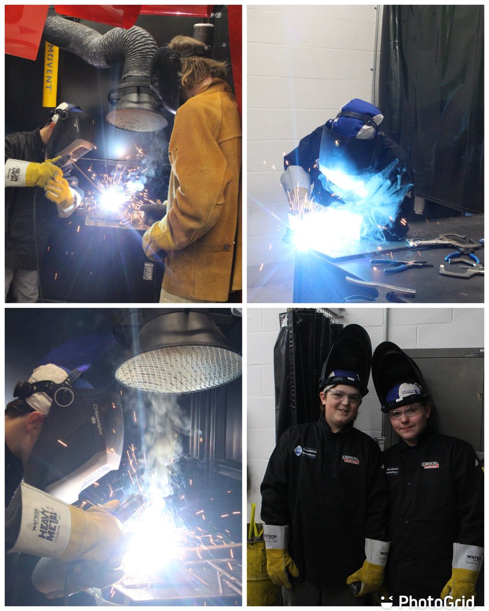 Another great day at the Mind Over Metal Welding Camp at the ALCDSB TECH CENTER.   Projects are coming together by these young welders!!
