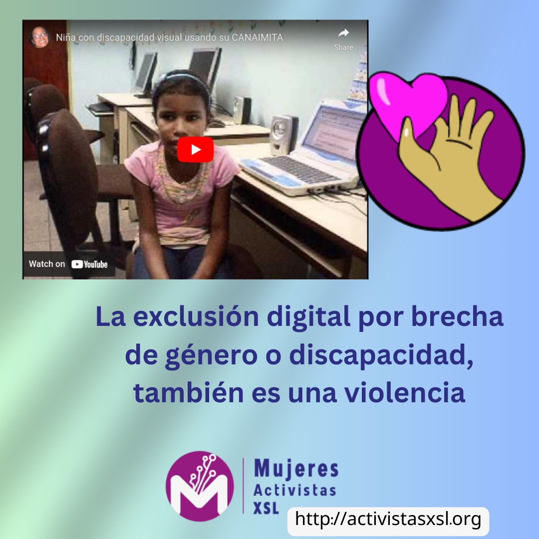 Hoy, en los #16Dias recordamos este video que nos compartió Pedro Lugo en la 6ta #Cayapa de #Canaima (Barinas,2012). Ariangelys, Carúpano, edo Sucre, y con discapacidad visual, narra su experiencia utilizando CANAIMA con tiflotecnología libre. youtube.com/watch?v=Acfz69…