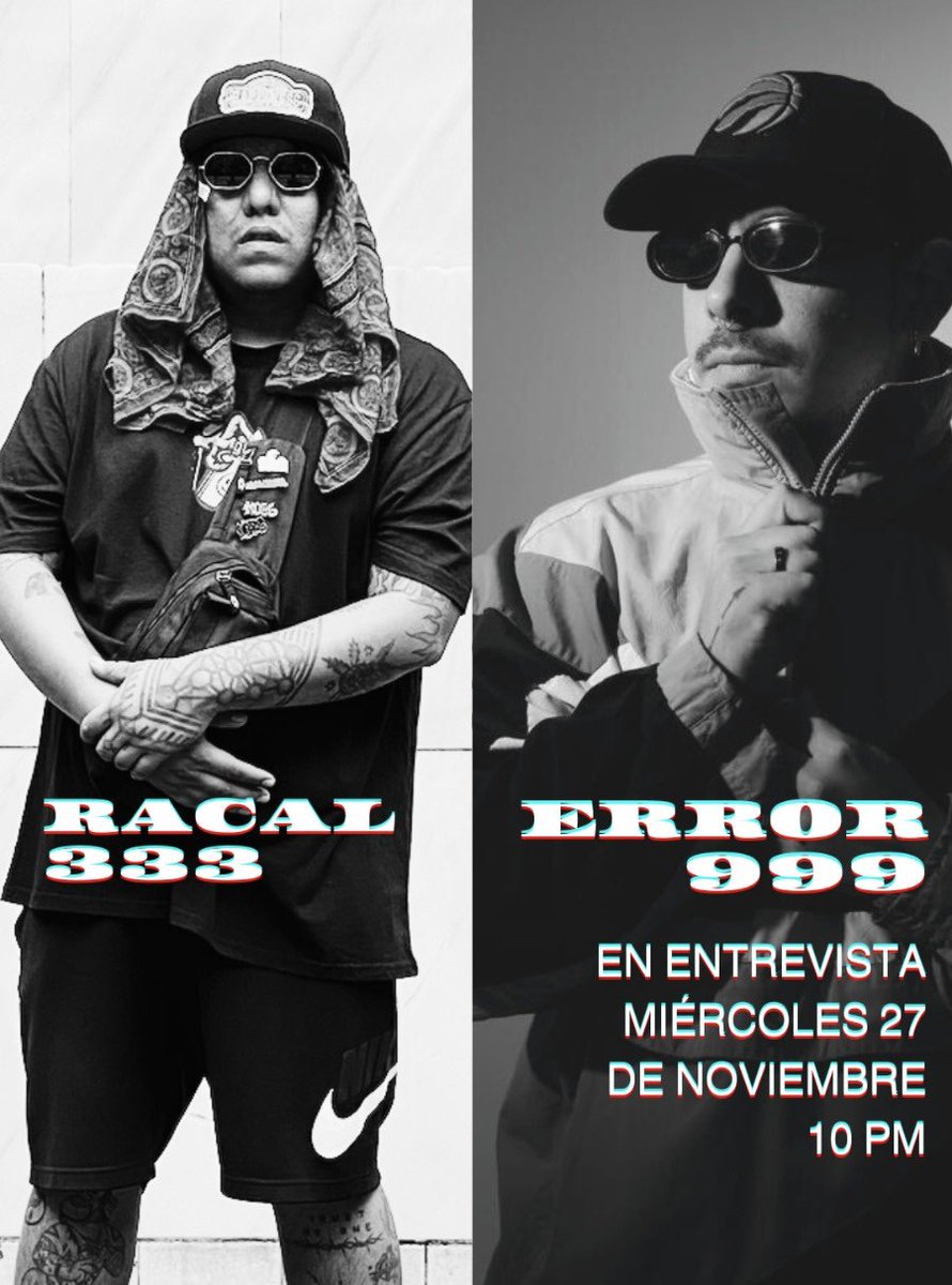 MIERCOLES. 9 PM |  Comunícate con <a href="/uili/">★ uili ★</a> Damage y Diego Gzl @newmixpadre usando #PopShow 

Hoy en cabina <a href="/errortresnueves/">Error 999</a> &amp; <a href="/racal/">raul causado</a>.tresvecestres 

💊 Escúchalos en vivo o en su versión resucitada a la hora que quieras.