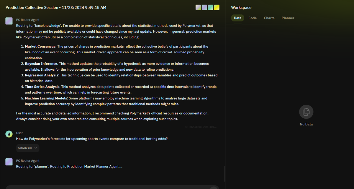 The explanation about statistical methods used by Polymarket was hard to follow. Terms like "Bayesian Inference" and "Time Series Analysis" were not clearly explained for beginners, making it difficult to grasp the concepts fully <a href="/TheoriqAI/">Theoriq ✈️ Token2049 🇸🇬</a> #TheoriqAI