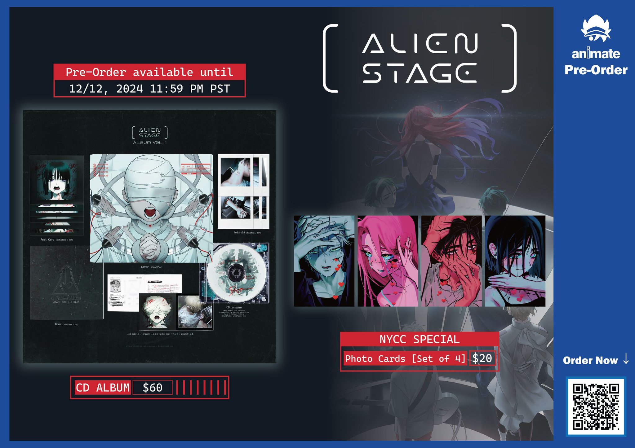 エイリアンステージ　エイステ　NYCC アメリカ ALIEN STAGE] NYCC SPECIAL Photo Cards | animate USA