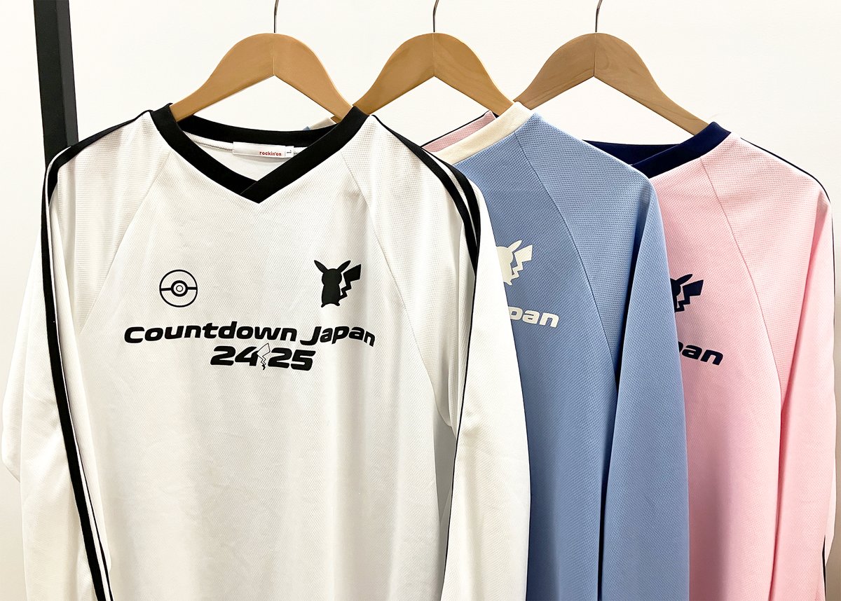 COUNTDOWN JAPAN 24/25 ピカチュウ ユニフォームT ポケモン カウントダウンジャパン 24/25 Tシャツ ポケモン ピカチュウ Jフェス