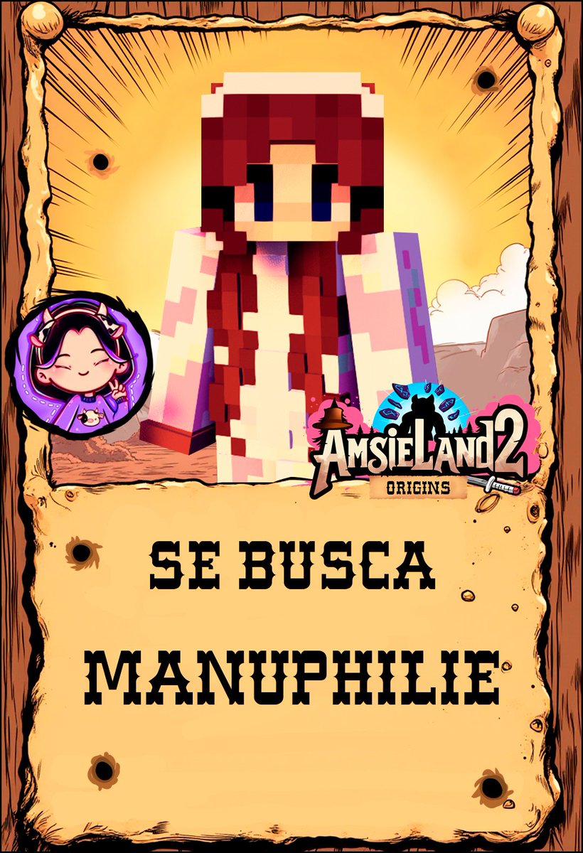 !LA SEGUNDA STREAMER QUE FORMARA PARTE DE AMSIELAND 2: ORIGINS!

Le damos la bienvenida a <a href="/Manuphilie/">Manuphilie🐮</a> 🐮al pueblo Chihuahua