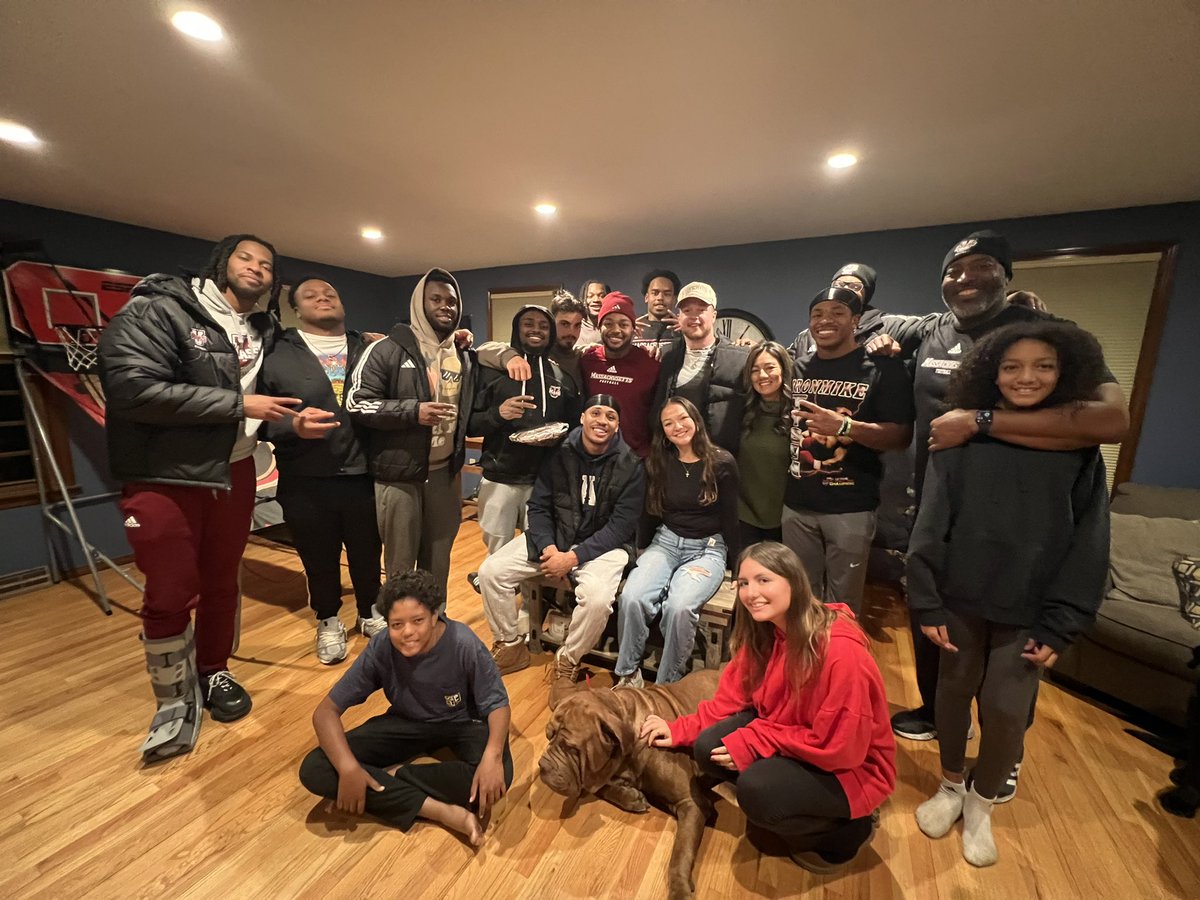 3rd Annual Thanksgiving Celebration!!! We are forever family!! #RBeast #UMassFootball