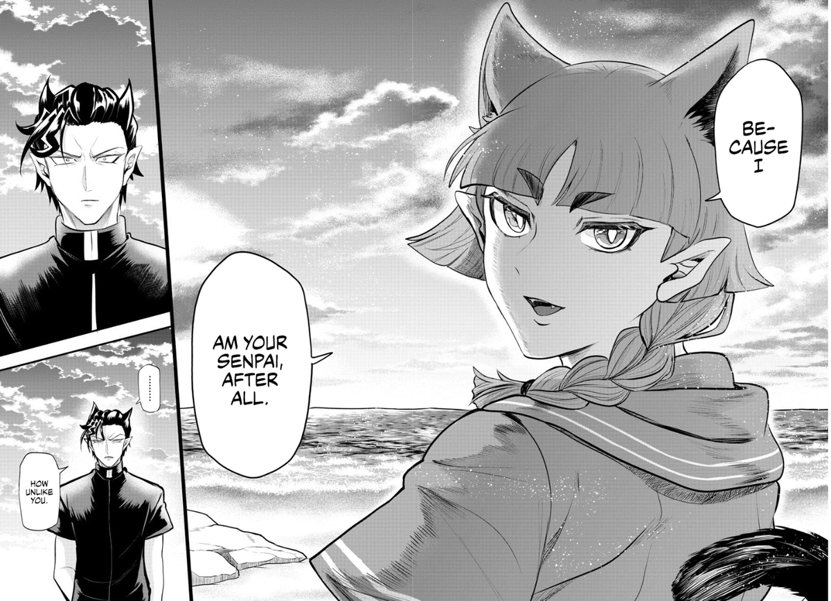 -u- cat senpai and dog kouhai 