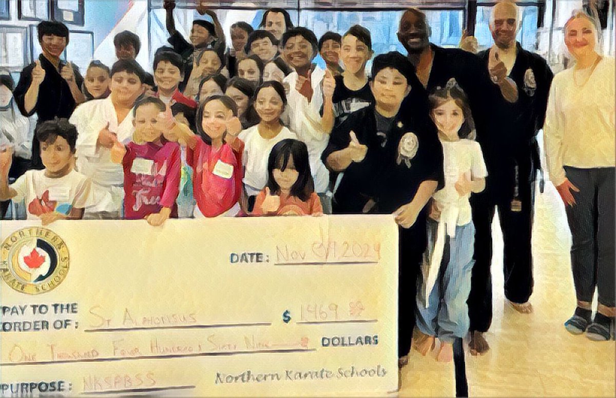 St. Alphonsus TCDSB (@stalphonsuscs) on Twitter photo Thank you 🥋 <a href="/northernkarate/">Northern Karate</a> Midtown for an amazing lunchtime karate program, and for donating student costs back to the school!
Thanks also to Ms. Fernandes for organizing and supervising. Thank you 🥋 <a href="/northernkarate/">Northern Karate</a> Midtown for an amazing lunchtime karate program, and for donating student costs back to the school!
Thanks also to Ms. Fernandes for organizing and supervising.