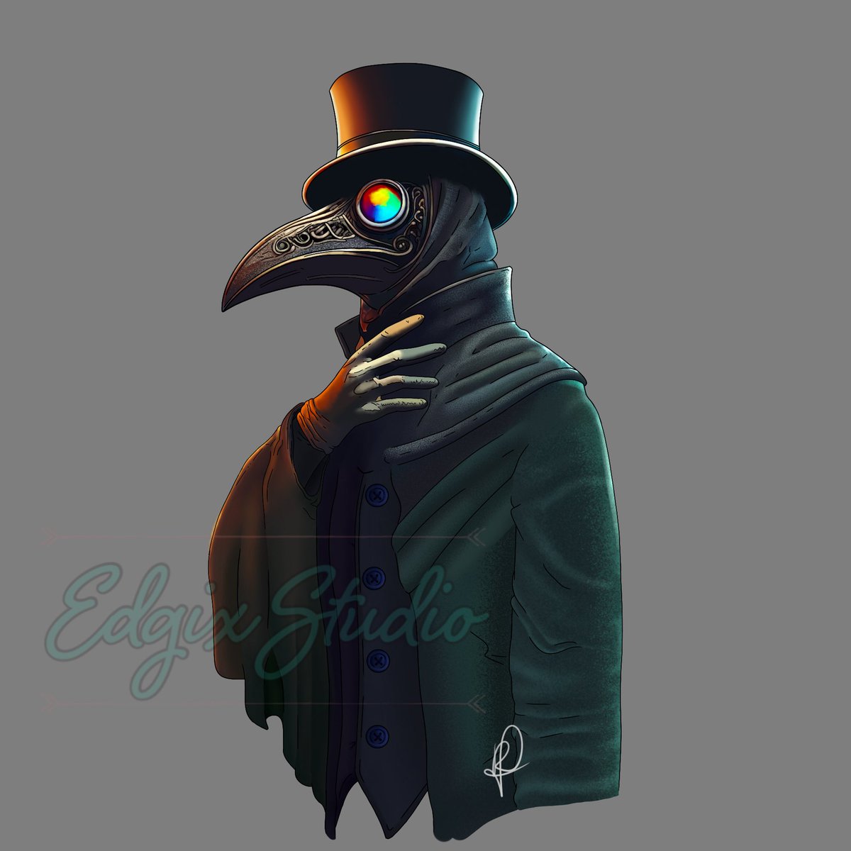 EdgixS's tweet photo. Straight out of a dark fantasy tale: The Plague Doctor you don’t want making a house call.💀✨ What do you think—is he a villain, a hero, or something in between?

#PlagueDoctor #DigitalArt #DarkFantasyArt #EdgixStudio #SteampunkAesthetic #steampunk #art #darkart #mask #artmoots https://t.co/JeOHjjLn17