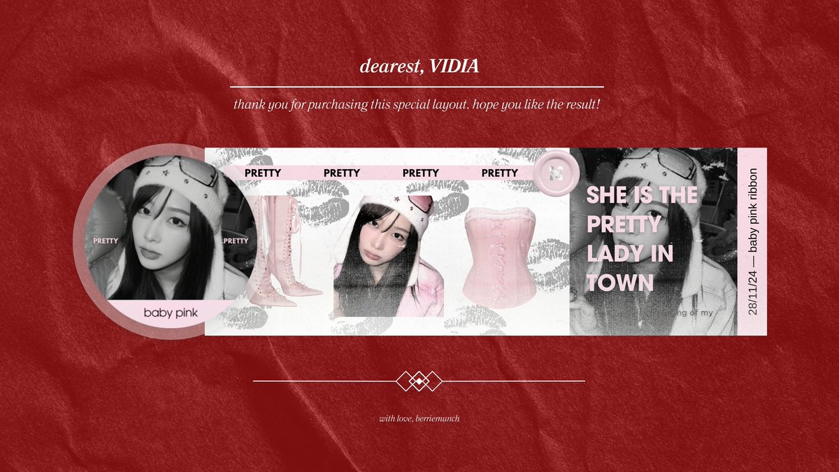 Dapat layout pink lucu dari <a href="/LoveAtelierz/">@berriemunche</a>! 🥺🩷 Timakaci banyak udah jadiin aku kinci buat layout selucu iniiii.