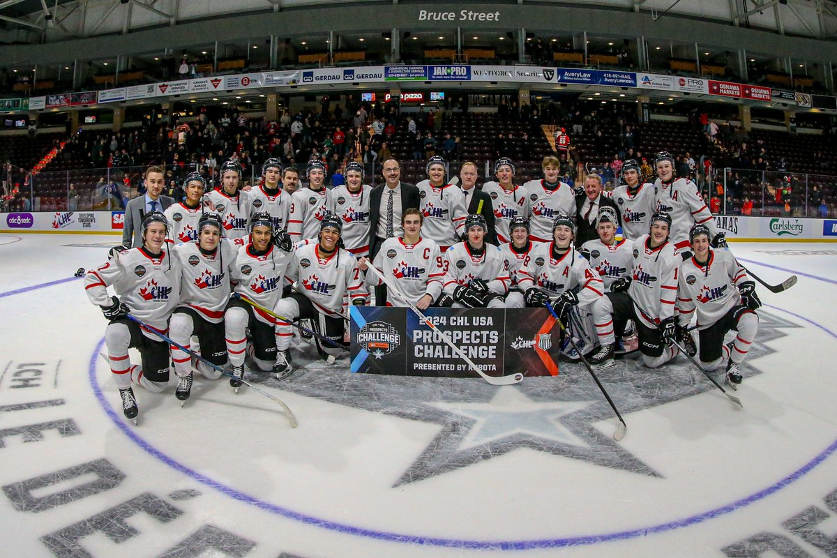 CHLHockey's tweet photo. HISTORY 😤

Team CHL are the inaugural #CHLUSAProspectsChallenge champions! 🏆 https://t.co/Y92CPdUPIy