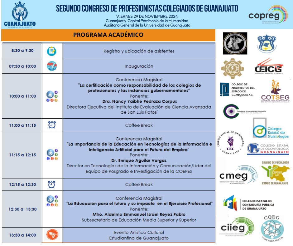 antoniosilva61's tweet photo. Este 29 de noviembre  en el auditorio principal de la Universidad de Guanajuato se llevará a cabo el 2o CONGRESO DE PROFESIONISTAS COLEGIADOS DE GUANAJUATO.
 Agradezco desde ahora la oportunidad de recibir el reconocimiento como Profesionista Colegiado Distinguido 2024 https://t.co/KxAGrZwmuG