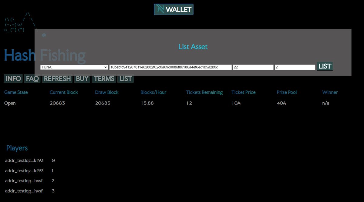 Due to the dramatic increase in $ADA if stealthWallet gets funded in <a href="/Catalyst_onX/">Project Catalyst</a> fund 13 I will concurrently open-source a full-stack, trustless dApp based on @mine4tuna provided entropy. The dApp is beginner friendly with no frameworks or dependencies except <a href="/pycardano/">PyCardano</a>.