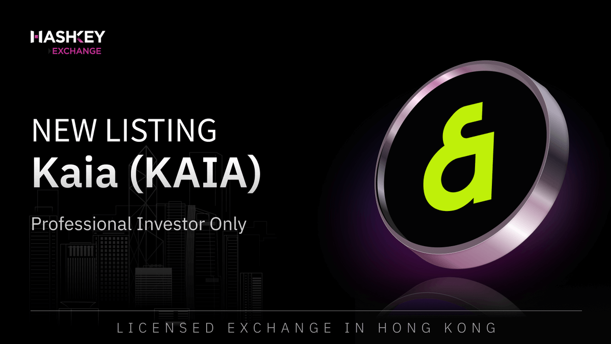 KaiaChain's tweet photo. Awesome News! 🎉

$KAIA will be listed on HashKey Exchange (@HashKeyExchange), Hong Kong’s licensed virtual asset exchange! This represents a significant milestone in expanding Kaia's reach and adoption within the digital asset ecosystem worldwide. 🌍

Read the full article: https://t.co/gBBYFgMbkt