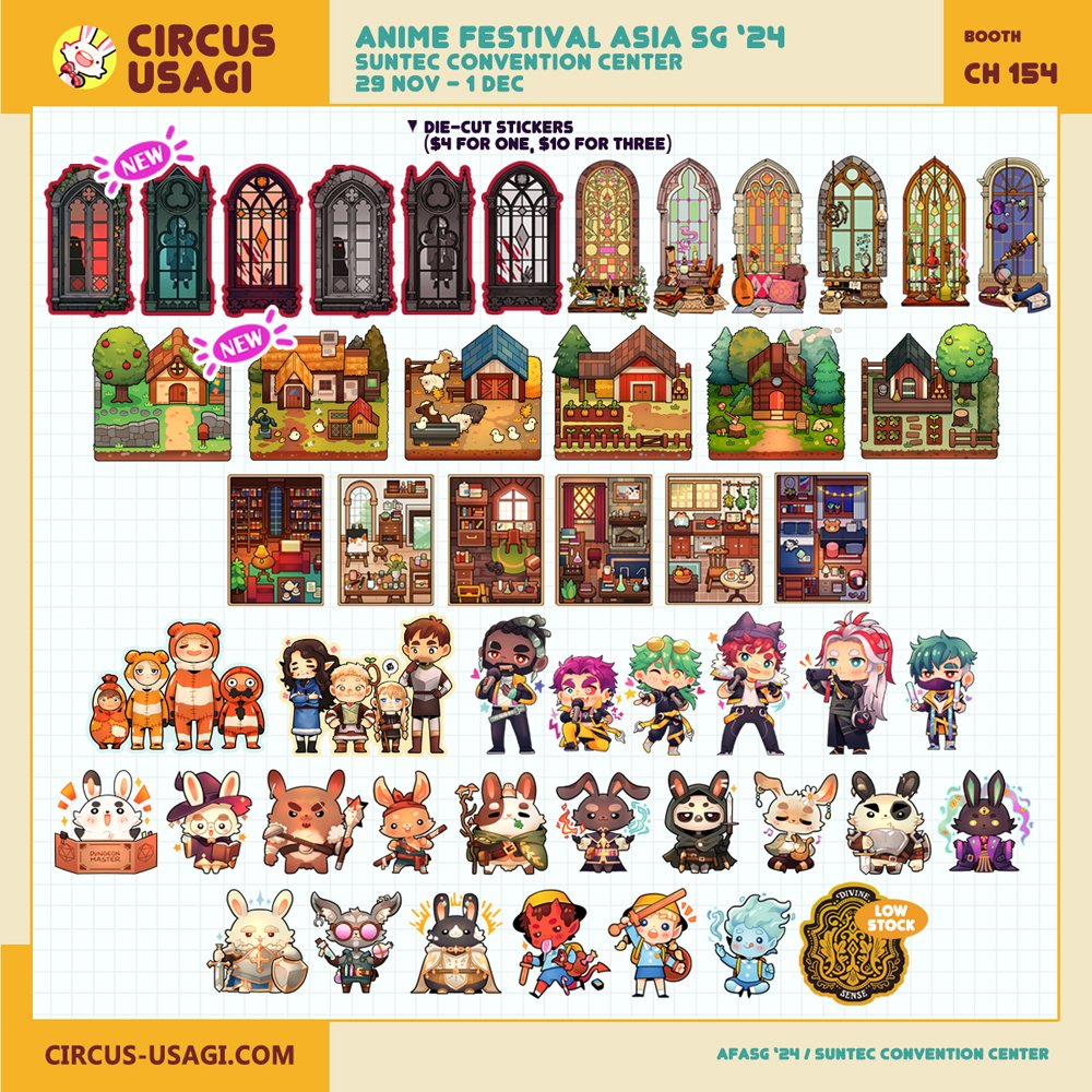 circus_usagi's tweet photo. WELL WELL WELL look who fiiinally got their sht together to post their merch catalogue for the biggest local con a day before!🤡 Hello friends, for the first time since the plague i will be back at AFASG!🥴 SEE YA THERE!! [1/3] https://t.co/9wsEFDfQR5