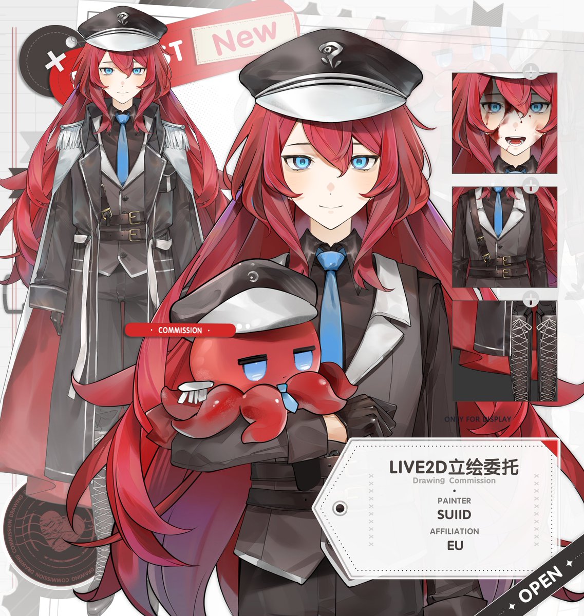 #Live2D #vtuber #Live2dCommissions 
Finally... I've finished the layout.🥰 Some of this year's Live2D model art commissions. Thank you so much!