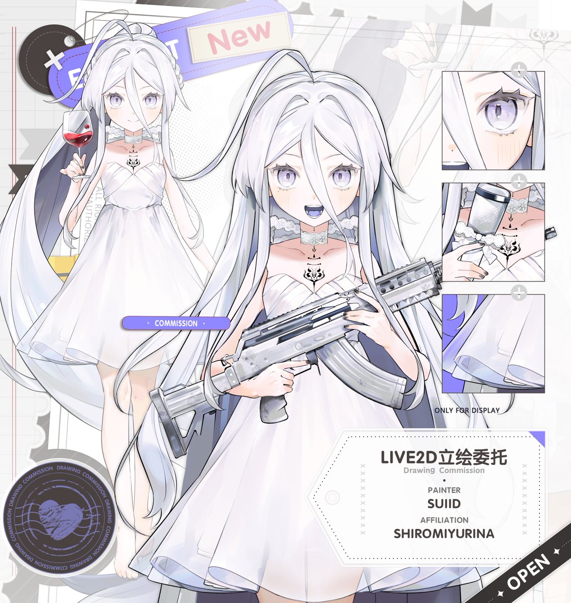 Y_Daoz's tweet photo. #Live2D #vtuber #Live2dCommissions 
Finally... I've finished the layout.🥰 Some of this year's Live2D model art commissions. Thank you so much! https://t.co/EJzrJOkuIn