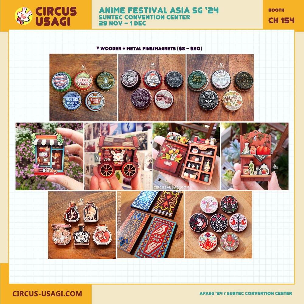 circus_usagi's tweet photo. I may or may not be bringing more merch than in the list ahaha as usual i'm making all the decisions last minute! [2/3] https://t.co/8N5LNbbAQz