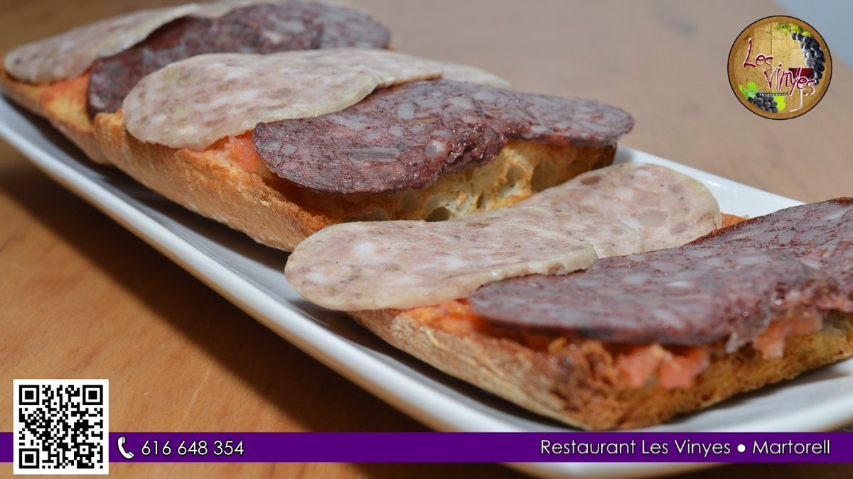 Ven y disfruta nuestr@ Torrada de embutidos. 

👉 Reservas &amp; Comida para Llevar 📋 cartaqr.lesvinyesrestaurant.com 📲 616 648 354 ● ☎ 93 775 58 45

#LesVinyes #Restaurant #Martorell #Comer #Cenar #Gastronomia