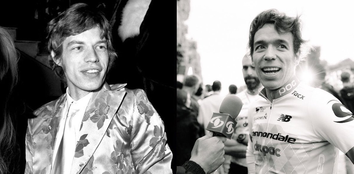 atellog's tweet photo. @tusmedios Mick Jagger (1968) &amp; Rigoberto Urán https://t.co/AThSgQd3gm