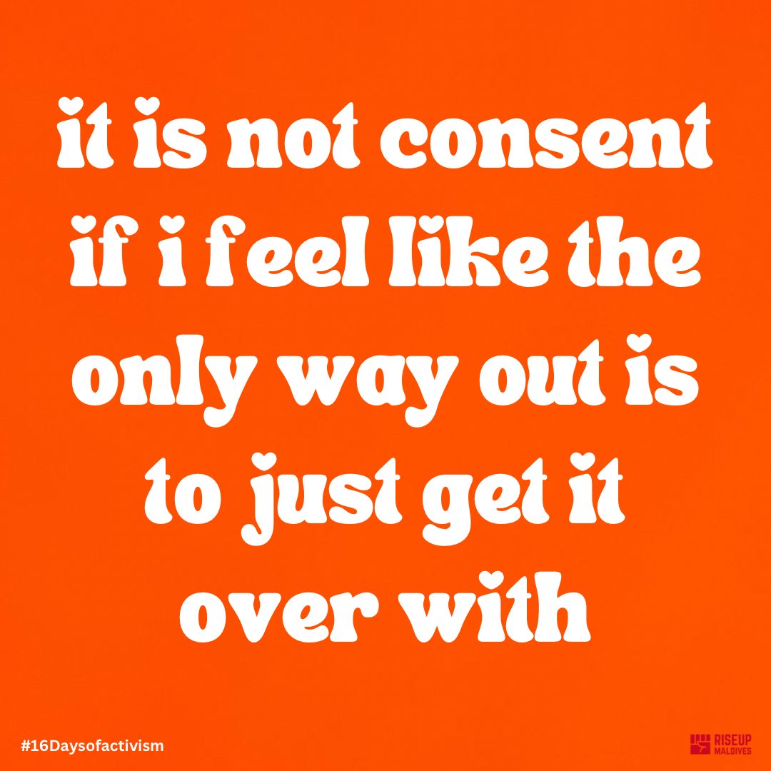 No means no. It’s a clear boundary that demands respect, no exceptions. Consent is not up for debate!

#NOmeansNO #16DaysOfActivism #orangetheworld #EndGBV