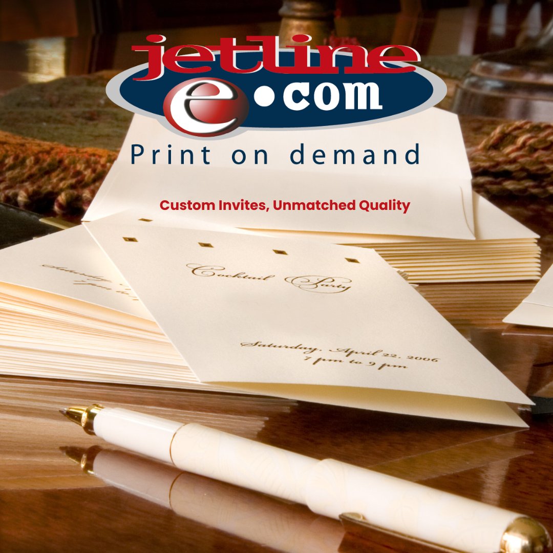 JetlinePrint's tweet image. Make every event unforgettable. Whether it&apos;s a wedding, birthday, or corporate event, we bring your vision to life with high-quality, personalised designs that set the perfect tone. 
#InvitationDesign #EventInvites #JetlinePrintOnDemand