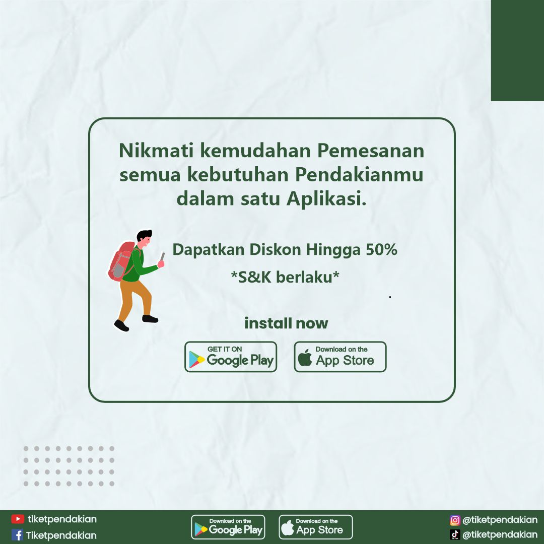 tiketpendakian's tweet photo. Alam dan sejarah menyatu menjadi satu kisah yang menarik🤩🌄

#gunungbudeg #legendadansains #alamindonesia #BudayaLokal #WisataSpiritual #LegendaGunung #PendakiNusantara #SpiritualJourney #WarisanBudaya #LestarikanTradisi #tiketpendakian #tradisi #sobatpendaki #pendaki #gunung https://t.co/n1szU0CJqG