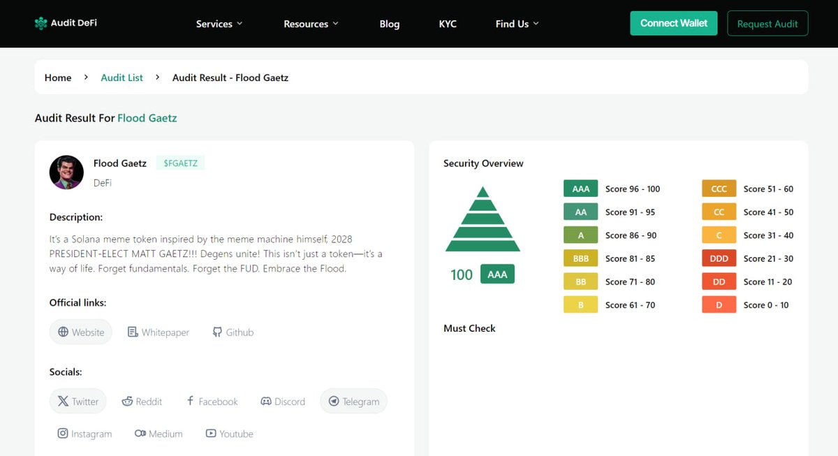 Audit DeFi - Crypto Audit & KYC tweet media