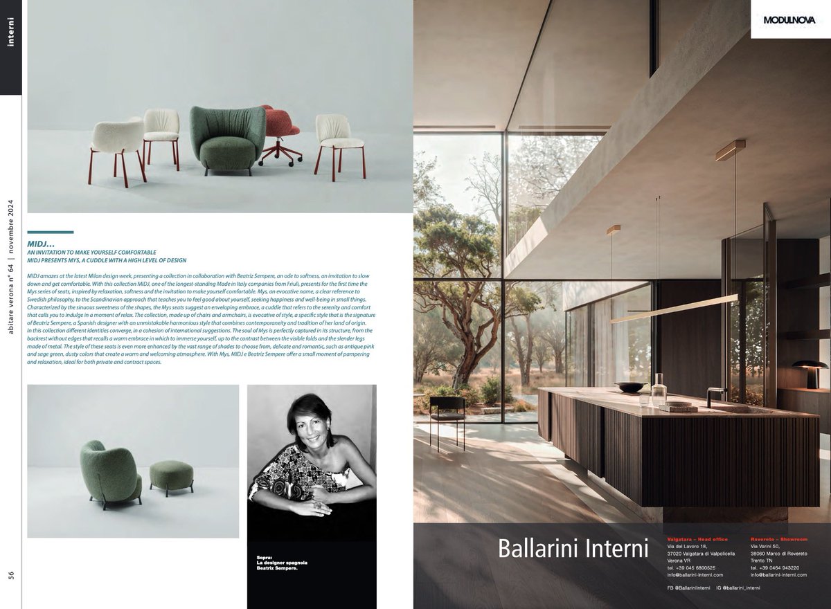 ❤️Una bellissima pubblicazione del mio ultimo progetto MYS per <a href="/midjspa/">MIDJ</a> sulla rivista <a href="/AbitareVerona1/">AbitareVerona</a> <a href="/Ballarininterni/">Ballarini Interni</a> 
G R A Z I E ! 🩷
👉🏼 abitaremagazine.com/3d-flip-book/a…
midj.com/products/colle…
#myscollection <a href="/paolovernier/">Paolo Vernier</a> #midjspa #ballariniinterni #verona #mys #beatrizsempere