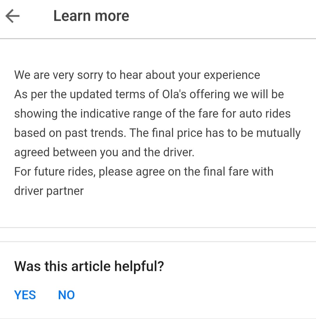 Vijay__narla's tweet photo. What is this @Olacabs? @Ola_Hyderabad You don't have a customer support option in your app to raise grievances with the issues we face while paying the fare, where the driver demands higher fare than indicated one in our app. All you have is a common message to all sort of issues https://t.co/yjHDflgqH3