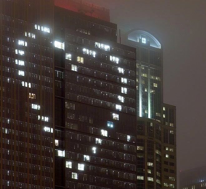 heartipink's tweet image. heart-shaped city lights