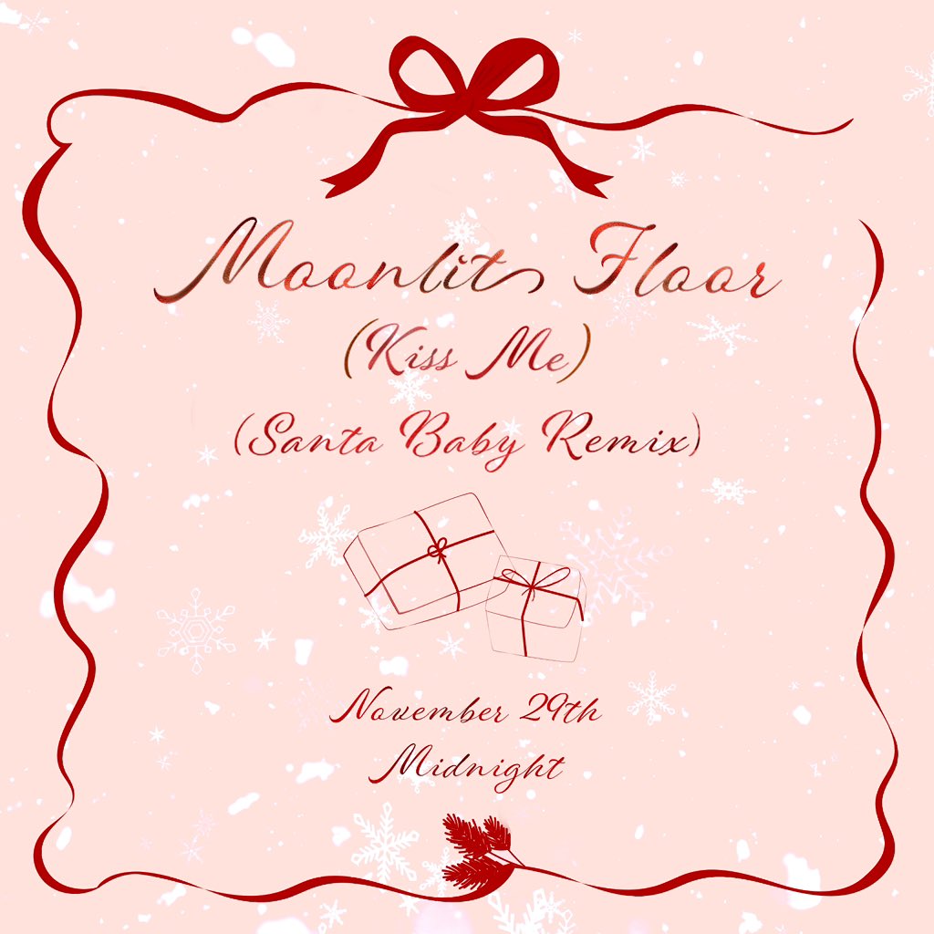 LISA has a holiday present for you all 💝🎁

Moonlit Floor (Kiss Me) (Santa Baby Remix) out everywhere on November 29th @ local midnight time

#LISA #LISAxMoonlitFloor