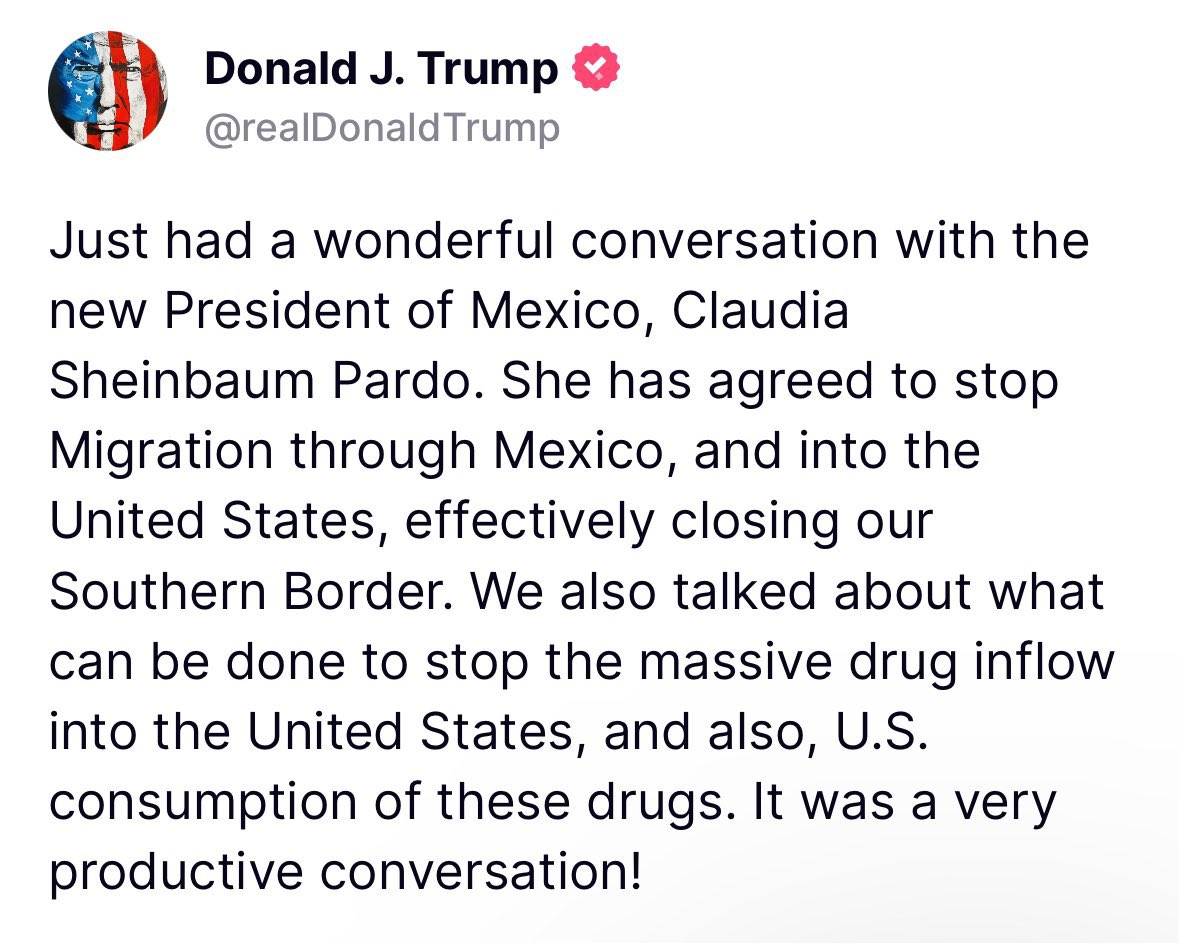 GuacamayanLeaks's tweet photo. El presidente son E @realDonaldTrump doblegó a @Claudiashein y la va a obligar a hacer su trabajo, combatir el crimen y evitar la migración.

#GuacamayaLeaks #GuacamayaHacks https://t.co/cveQc7kzgw