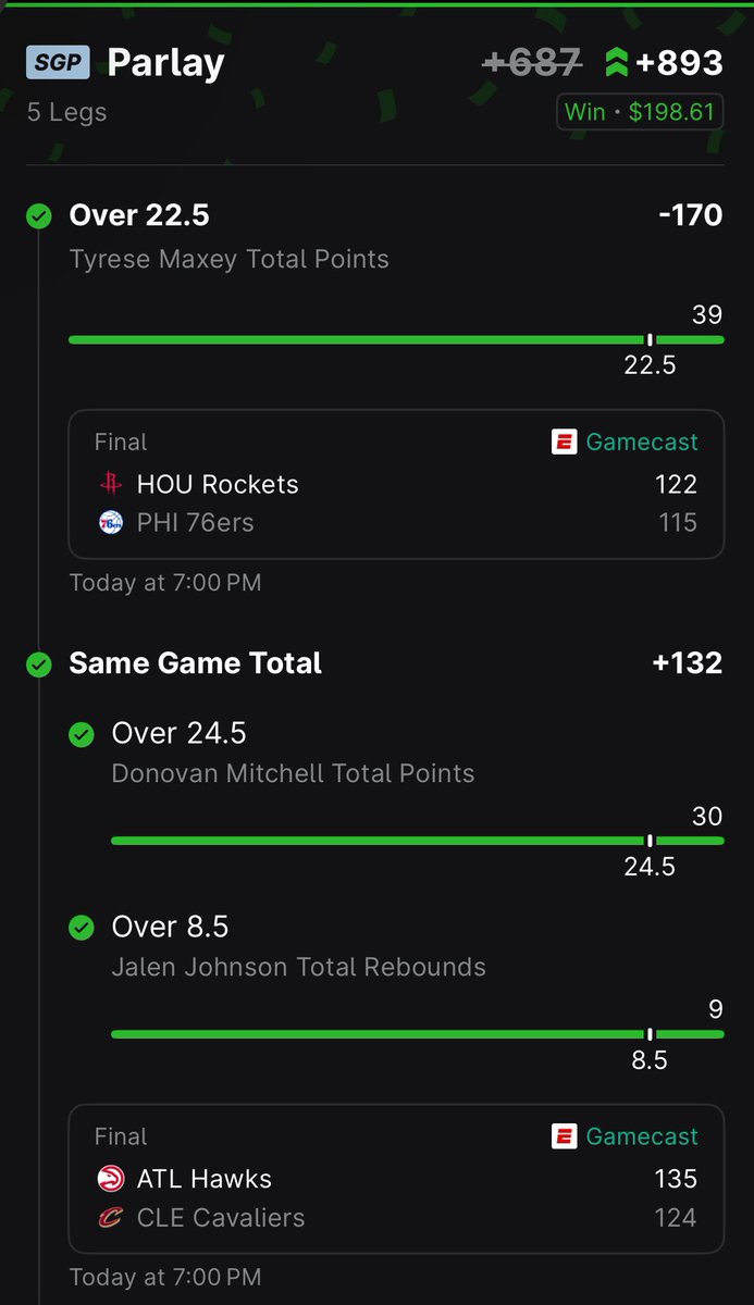 billybandz99's tweet photo. Having a day over here cashing out on NBA and NCAA 🏀 @thebilliespot 

💰 +5.77u so far tonight

WE’RE DOING THIS 100% FREE!

LINK TO JOIN —> https://t.co/GqFmnCffOm

#GamblingX #NBAGambling #NCAA #NBA #NCAAGambling https://t.co/RlmMDgJOWB