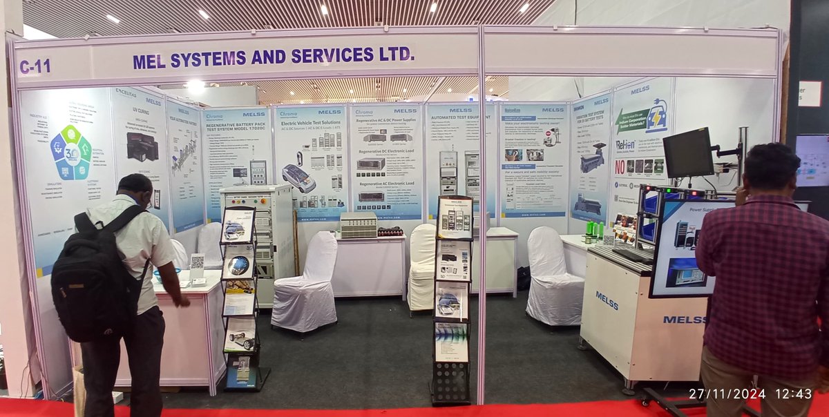melssindia's tweet image. We are at Auto EV India 2024

Please come and visit our stall - C11 to explore various test solutions for Electric Vehicle.

#AutoEV #EVTestsolutions
