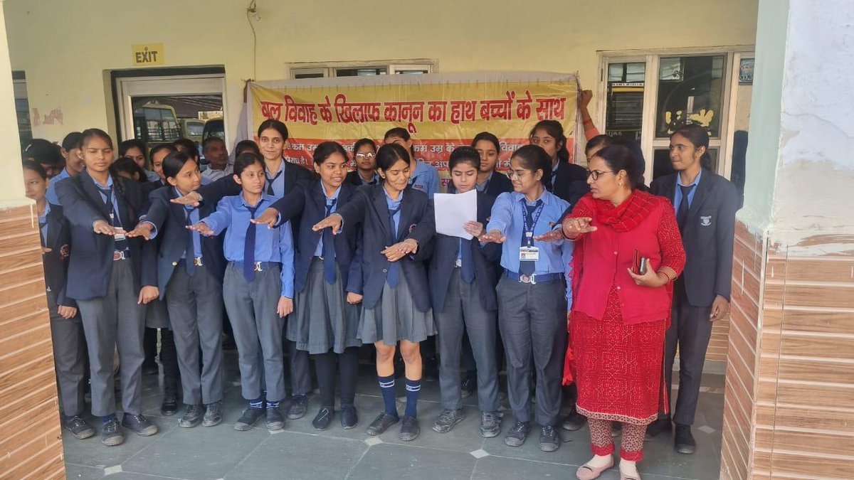 Women And Child Development Department Haryana (@wcd_haryana) on Twitter photo Enthusiastically participated in pledge taking ceremony on the occasion of Launch of <a href="/YuvaG38242/">#childmarriagefree India</a> , Government of India to <a href="/StopChildMarri1/">#StopChildMarriageNow</a>,<a href="/MinistryWCD/">Ministry of WCD</a>, <a href="/wcd_haryana/">Women And Child Development Department Haryana</a> Haryana is committed to take necessary measures to end #childmarriage and ensure #childprotection in Haryana. Enthusiastically participated in pledge taking ceremony on the occasion of Launch of <a href="/YuvaG38242/">#childmarriagefree India</a> , Government of India to <a href="/StopChildMarri1/">#StopChildMarriageNow</a>,<a href="/MinistryWCD/">Ministry of WCD</a>, <a href="/wcd_haryana/">Women And Child Development Department Haryana</a> Haryana is committed to take necessary measures to end #childmarriage and ensure #childprotection in Haryana.