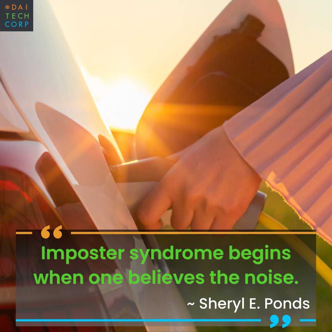Imposter Syndrome affects us all at one point or another.  What causes it to begin?

EV Charging for places where People Live:   zurl.co/ynvH 

 #DaiTechCorp #ElectricCars #plug-invehicles #ev#evcharging