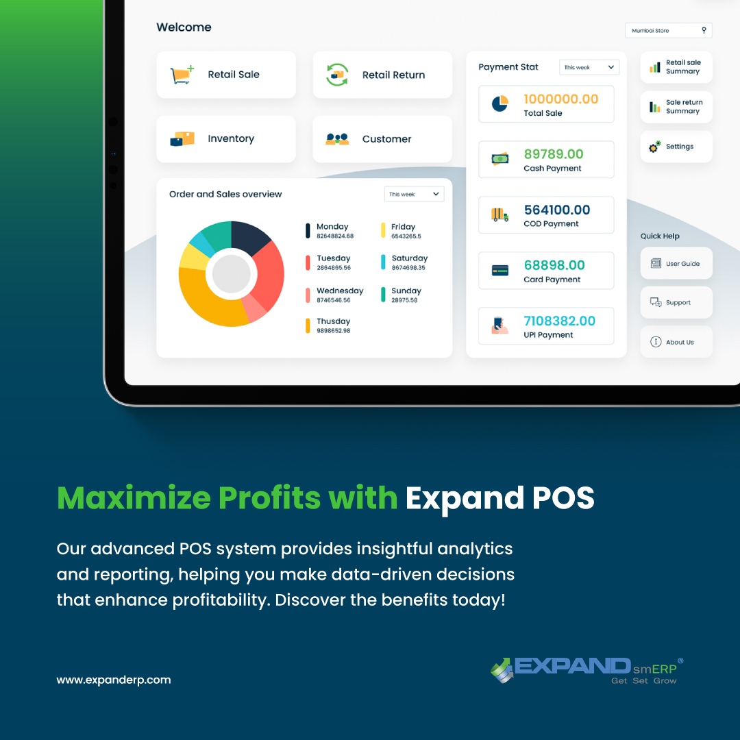 expanderp's tweet photo. Unlock the power of insightful analytics and reporting with our advanced POS system. Make data-driven decisions that drive profitability and set your business up for success. 

#ExpandPOS #Profitability #DataDrivenDecisions #RetailSuccess #SmartBusiness #POSAnalytics https://t.co/xDjct34e09