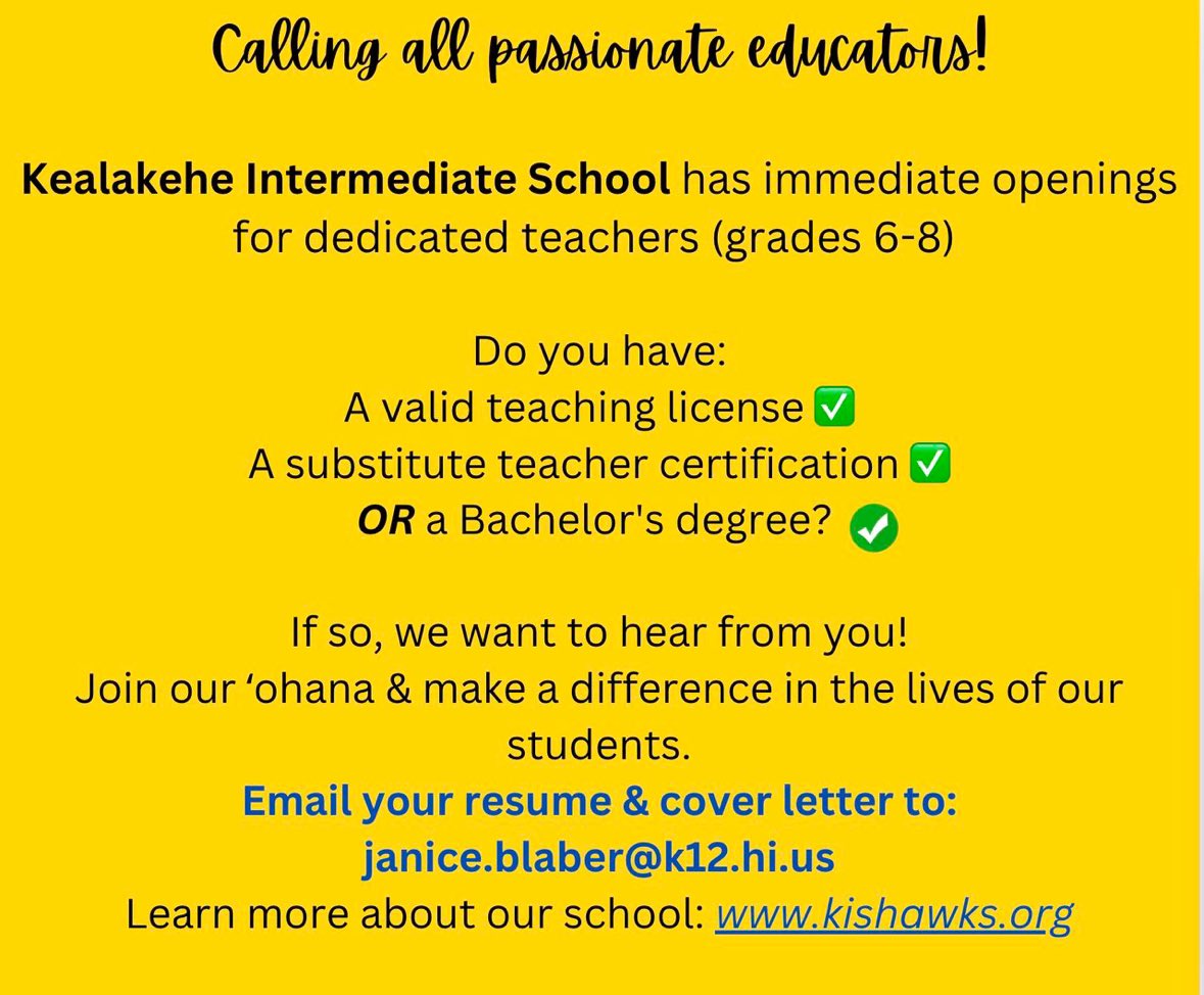 Kealakehe Intermediate tweet media