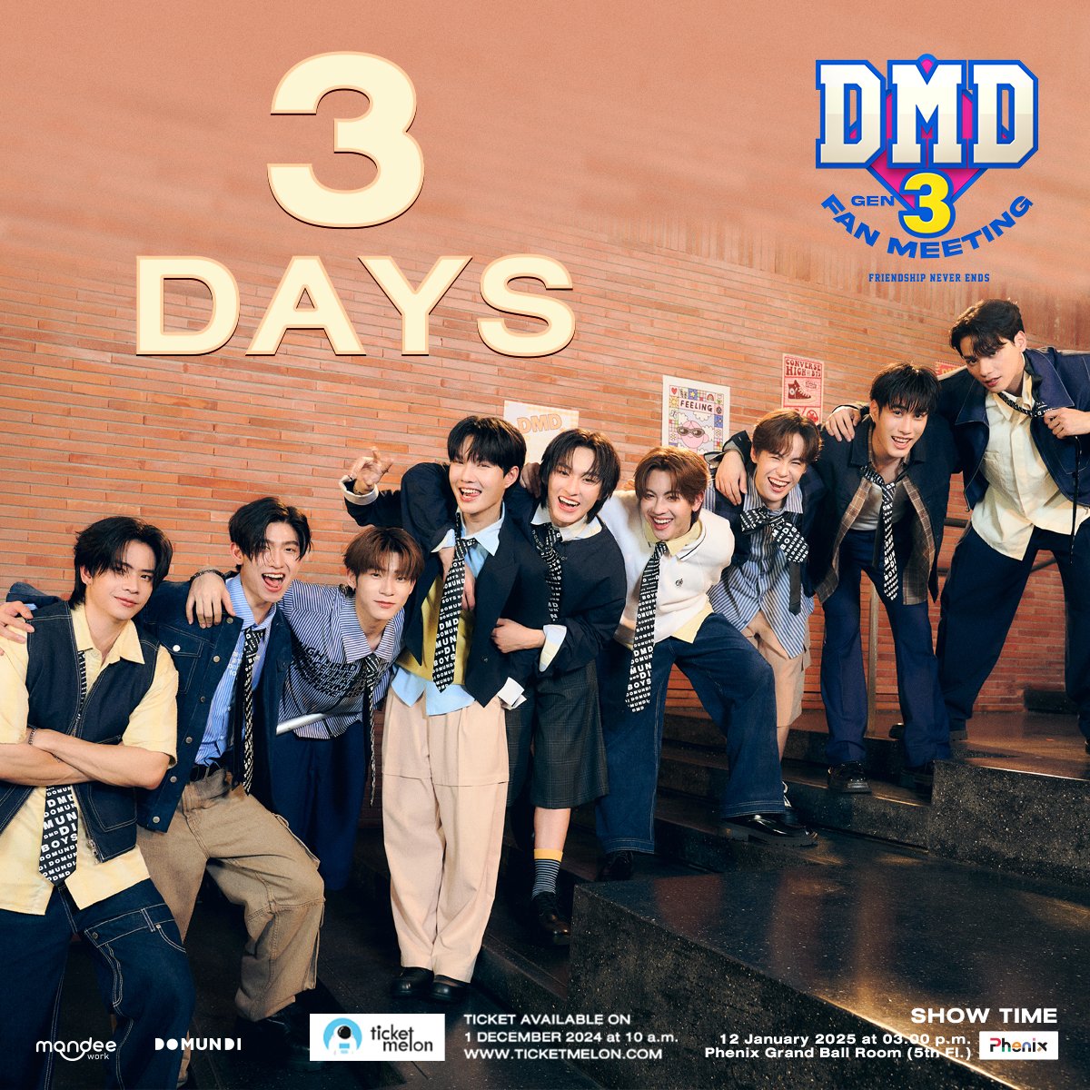⏳ 𝟯 𝗗𝗔𝗬𝗦 𝗟𝗘𝗙𝗧 before getting the tickets! DMD GEN3 Fan
