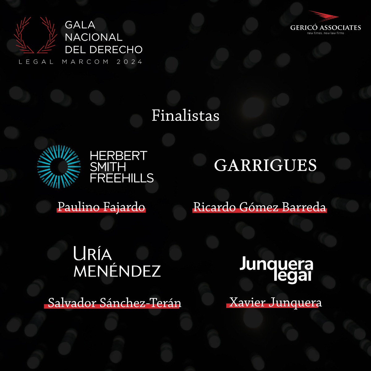 #LegalMarcom2024 📢 ¡El jurado ya ha deliberado!    

Hoy tenemos el agrado de presentar a los 𝗳𝗶𝗻𝗮𝗹𝗶𝘀𝘁𝗮𝘀 de la categoría: 𝗣𝗥𝗘𝗠𝗜𝗢 𝗗𝗘 𝗛𝗢𝗡𝗢𝗥 𝗔 𝗟𝗔 𝗧𝗥𝗔𝗬𝗘𝗖𝗧𝗢𝗥𝗜𝗔 𝗣𝗥𝗢𝗙𝗘𝗦𝗜𝗢𝗡𝗔𝗟

¡Conoce mañana al ganador en el Hotel InterContinental!