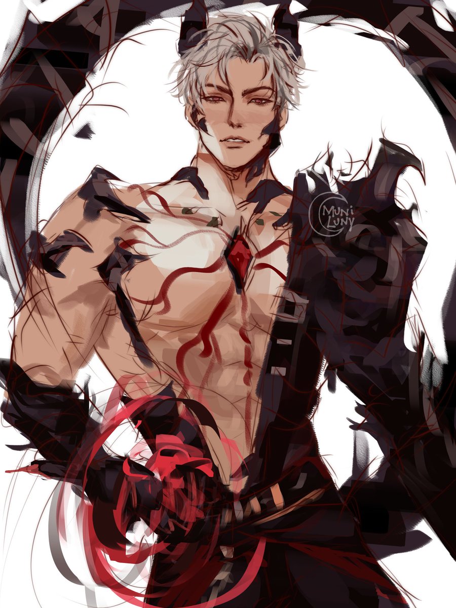 muni_luny's tweet image. &quot;Are you trying to move me with your human love?&quot;
Sylus sketch~
 #LoveandDeepspace #WhereDrakeshadowsFall #Sylus