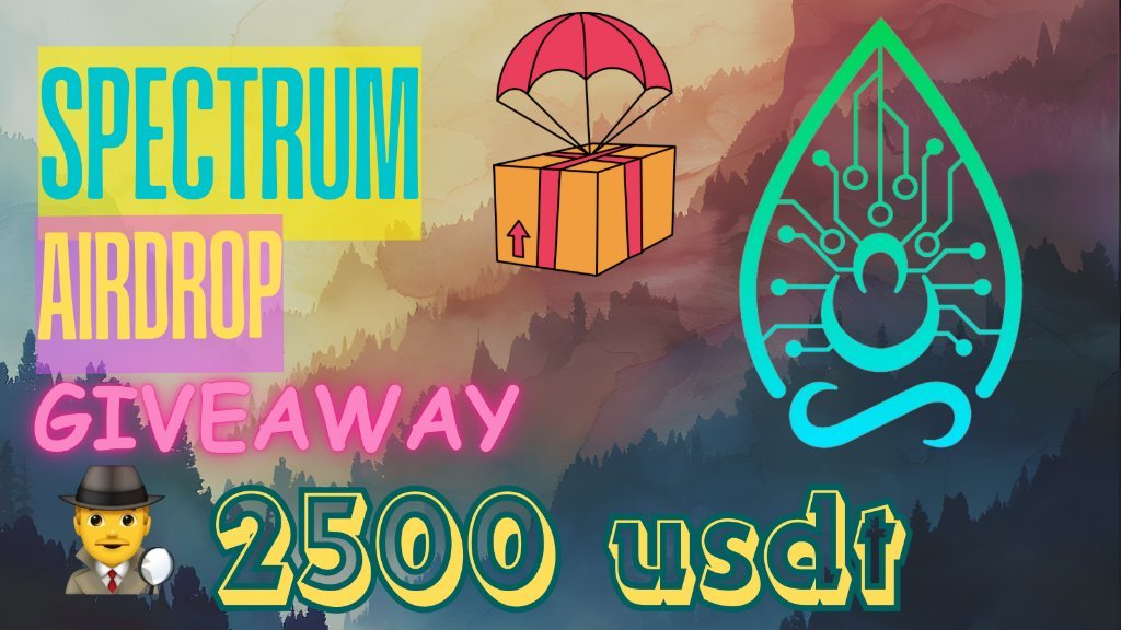 New airdrop: SpectrumCoin (USDT)
Total Reward: 2,500 USDT
Rate: ⭐️⭐️⭐️⭐️
Winners: 800 Random &amp; Top 60
Distribution: within 2 weeks after airdrop ends

Bot Airdrop Link: t.me/SpectrumCoin_b…

#Airdrop #Airdrops #Airdropinspector #SpectrumCoin #USDT #USDTAirdrop #USDTGiveaway