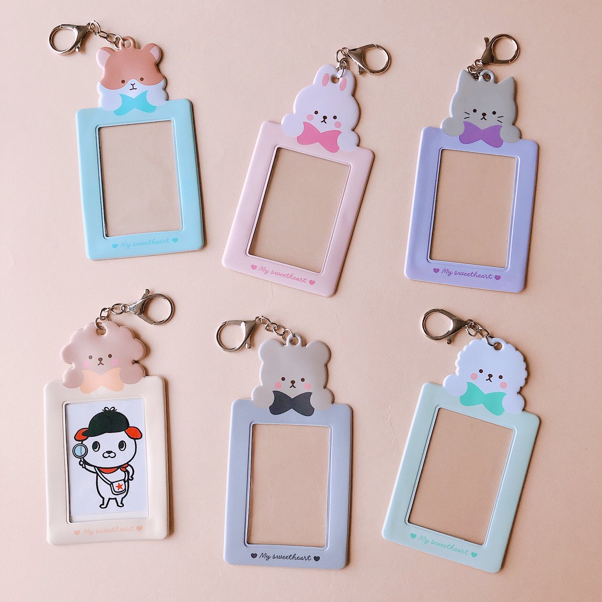 推しの写真を入れて持ち歩くしあわせ。 □トレカホルダー ・くま