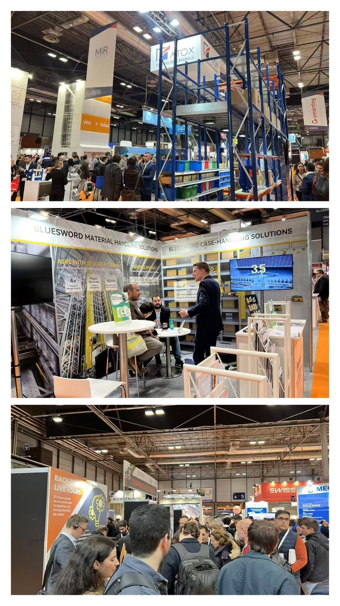 BeJaguarGroup's tweet image. 🎉 Logistics &amp;amp; Automation Madrid 2024 is currently in full swing. We are very excited to offer our all-round services to our Chinese clients, helping them make a remarkable presence at the exhibition.  

#LogisticsAndAutomation #logistics #automation #robotics