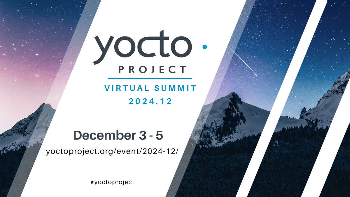 cvam0000's tweet image. Im Attending  @yoctoproject  Summit 2024.12! 

cvent.me/PBLMoD?sms=2&amp;amp;c… #yoctoproject