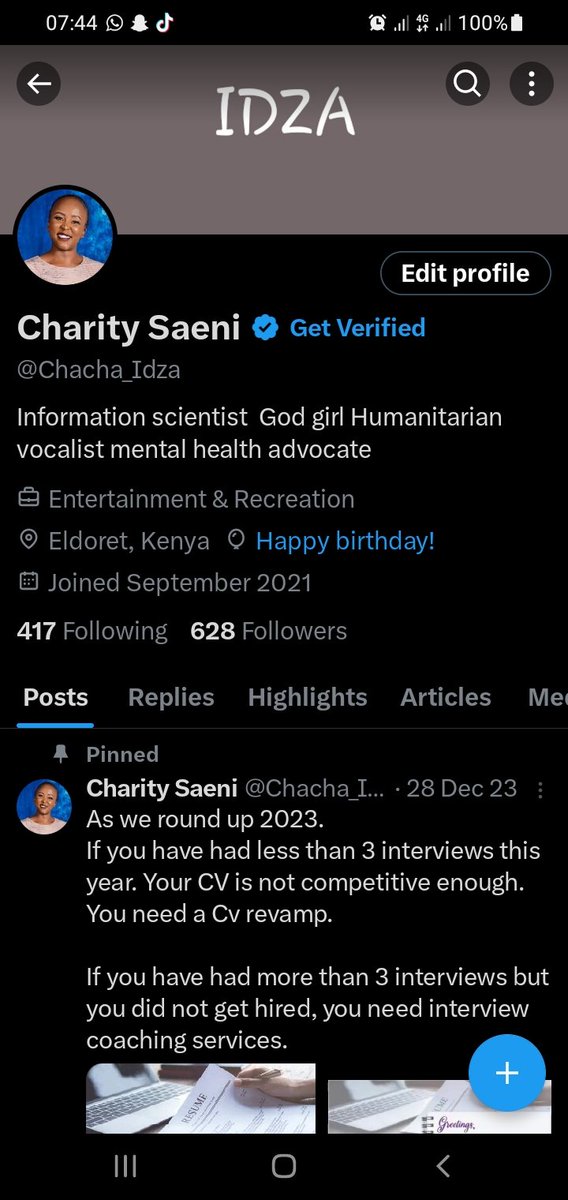 Chacha_Idza's tweet photo. It's my birthday 🥰 https://t.co/nhdpw3a3Hg