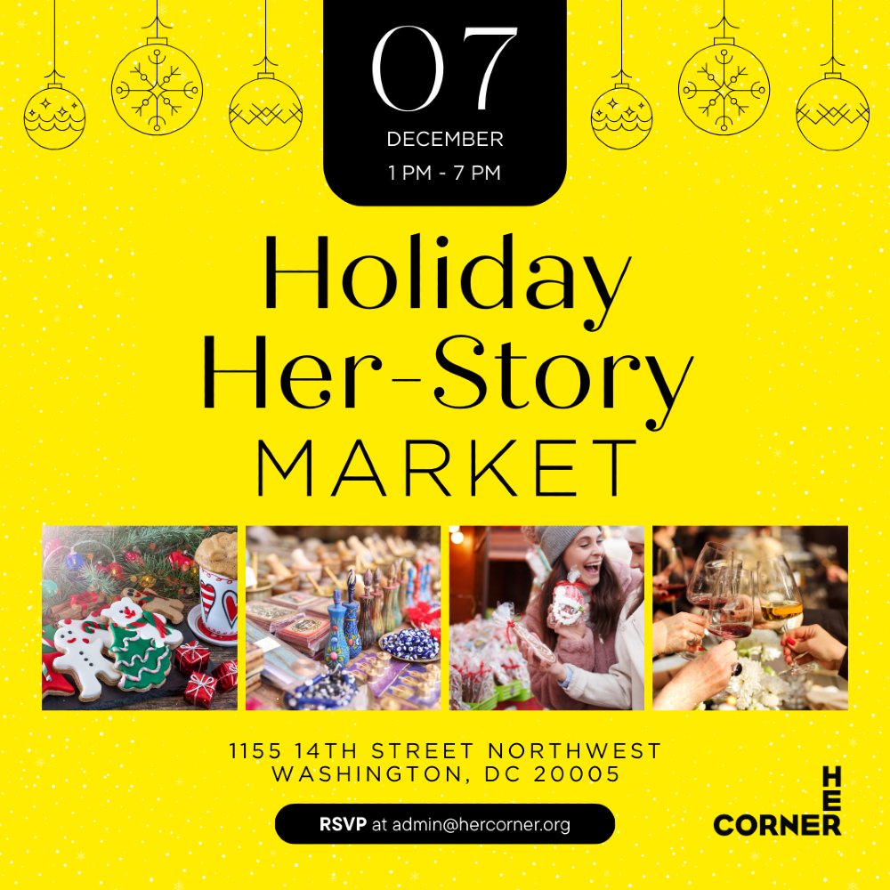 Join us for sipping &amp; sharing at the Holiday Her-Story Market on Saturday, December 7, from 1-7 PM! Celebrate the season, connect with Sister Bosses, and explore amazing products. RSVP now for your free admission ticket. We can’t wait to see you there!