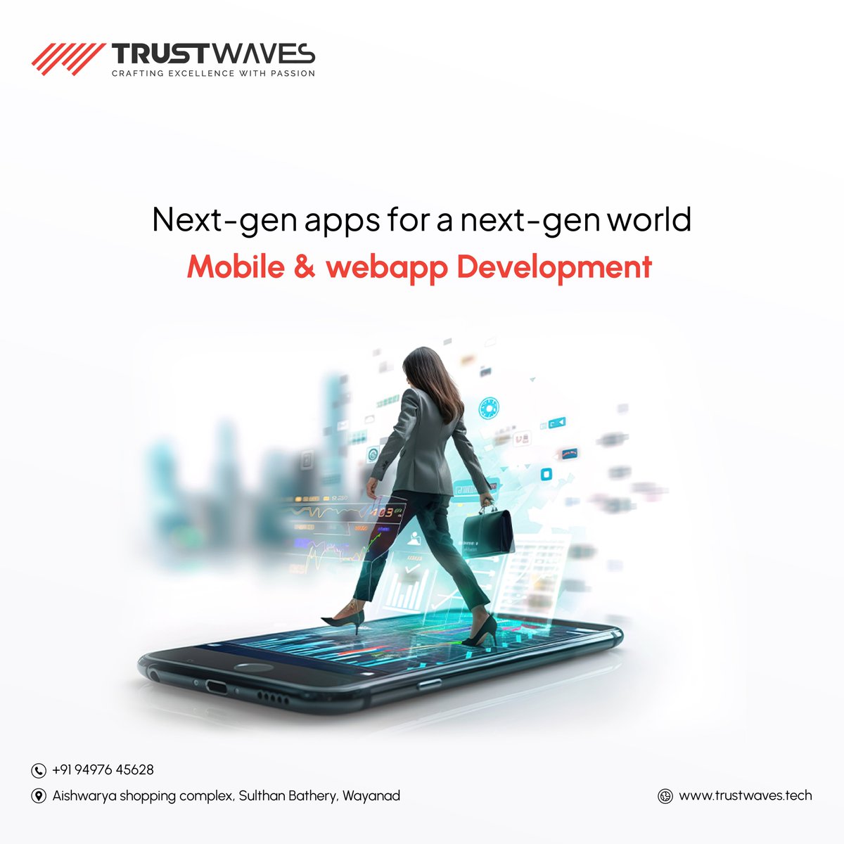 trustwaves24's tweet photo. Innovative mobile and web app development services tailored to enhance user experience, drive engagement, and fuel business growth.

Contact us👇
9497 645 628
https://t.co/AUpE8BUq0k
Sulthan Bathery, Wayanad
.
.
#trustwaves #trustwaves_IT_Solutions #software #softwaredevelopment https://t.co/7YNGIP9tqF